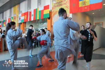Выступление студенческой сборной РОСО «Кунфу Шаолинь» на XI Международном фестивале в СПбГУТ, апрель 2015